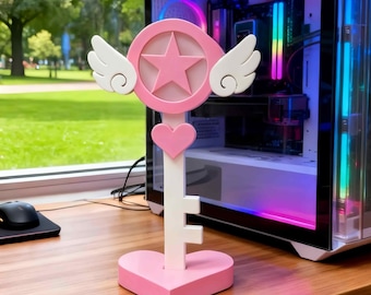 Soporte para auriculares, soportes para auriculares Magic Wand, accesorios de escritorio para juegos Kawaii, altura de 3 m