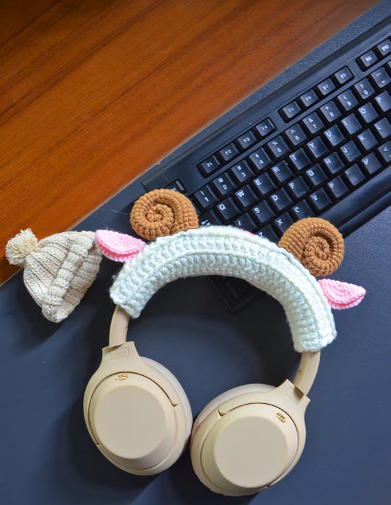 Cute Lamb headphone attachments,Airpods max cover,Sony XM5/XM4 cover,Headphone accseeory,Birthday Gifts For Her.