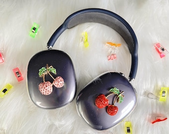 Cherry AirPods Max Cover: Coquette Pink Fruit Snap-On Case
