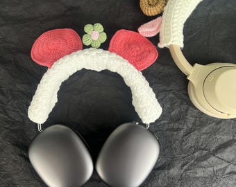 Handmade Crochet AirPods Max Headband Cover, Big-Eared Design