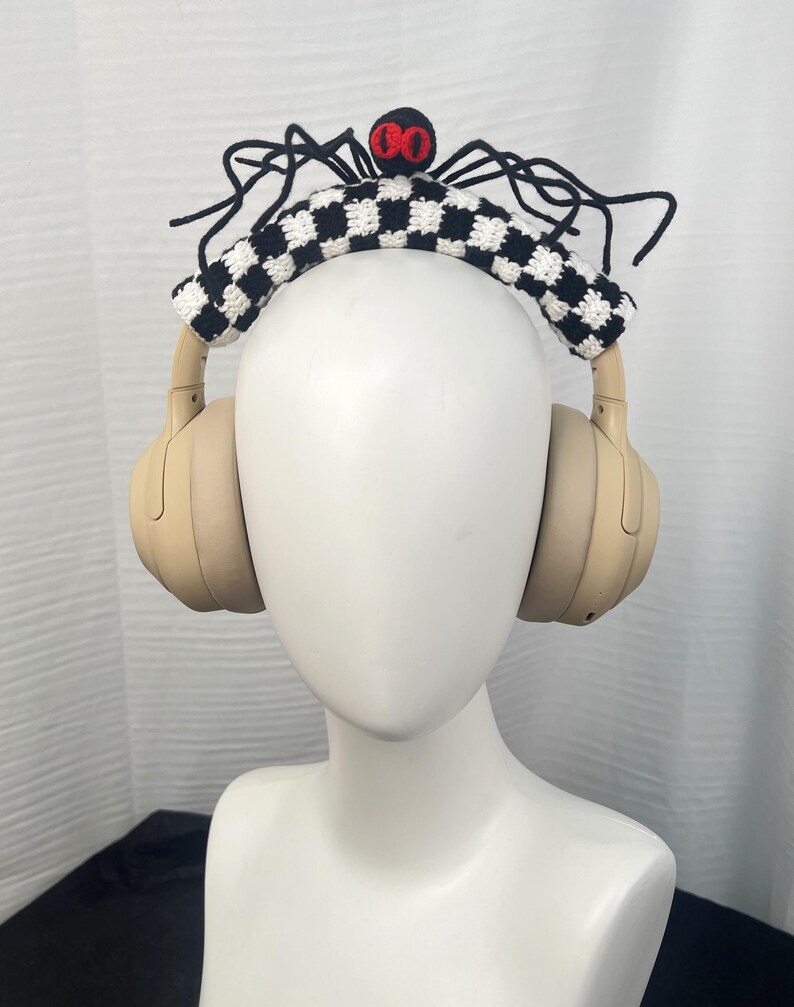Handvirkat spindelfodral till hörlurar: Airpods Max, Sony XM-serien bild 3