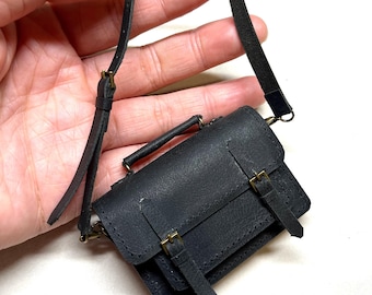 Bolsa em miniatura, acessórios para figuras colecionáveis de filmes feitos à mão 1/6
