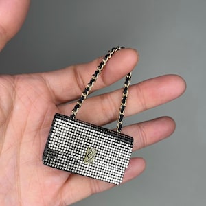 Puppentasche für Blythe, Pullip, Momoko, Barbie, QBaby, BJD - Miniatur-Handtasche für Puppen - 1:6 handgefertigtes Accessoire