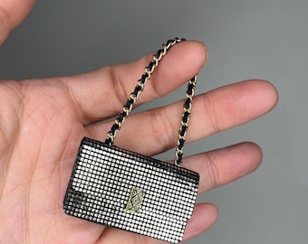 Handmade Genuine Leather Doll Bag, Miniature Purse, 1:6 Scale