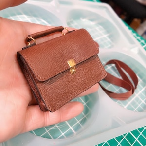 Puppentasche für Blythe, Pullip, Momoko, Barbie, QBaby, BJD - Miniatur-Handtasche für Puppen - 1:6 handgefertigtes Accessoire