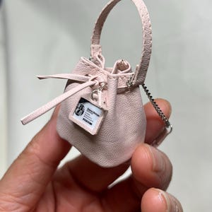 blythe leather drawstring backpack bag pink Blythe Backpack