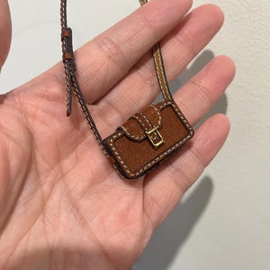 Puppentasche für Blythe, Pullip, Momoko, Barbie, QBaby, BJD - Miniatur-Handtasche für Puppen - 1:6 handgefertigtes Accessoire