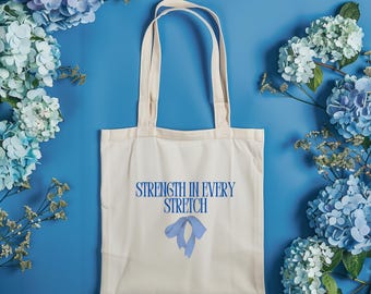 Strength in Every Stretch Cotton Canvas Tote Bag