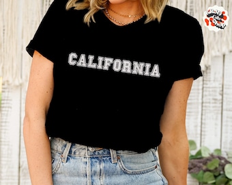 Vintage California Tshirt,California State crewneck shirt,California Game Day tee,California Lover Shirt,California Travel Gifts,State shirt