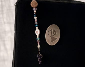 Amethyst Case / Bag Zipper Charm