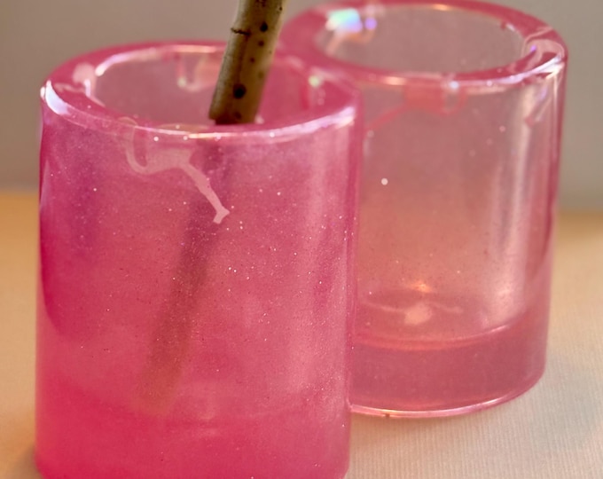 Flamingo Lingo Shot Glass / Reed Soaker Jar