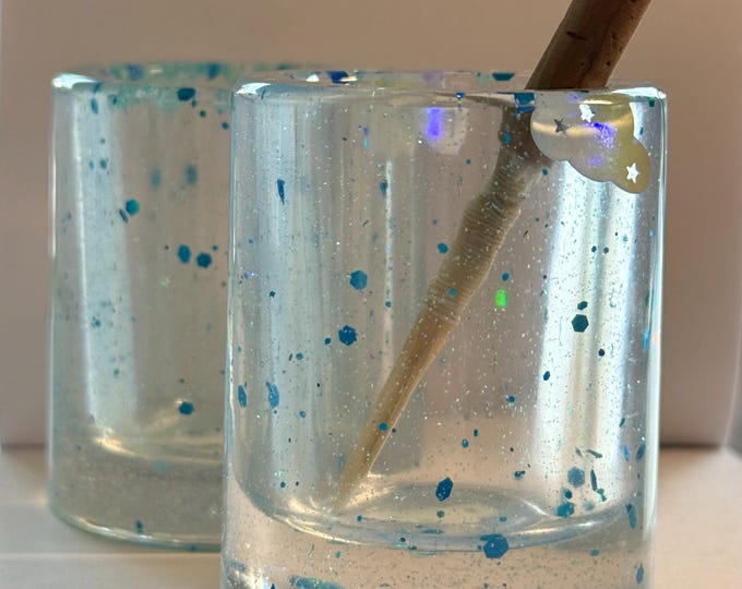 Rainy Day Reed Shot Glass / Soaker Jar
