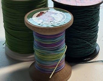 Green and Blue Oboe / Bassoon Thread Bundle