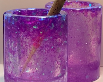 Purple Punch Shot Glass / Reed Soaker Jar
