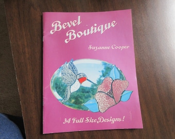 Stained Glass Pattern Book Bevel Boutique, bevels, overlays,  patterns, unused, vintage