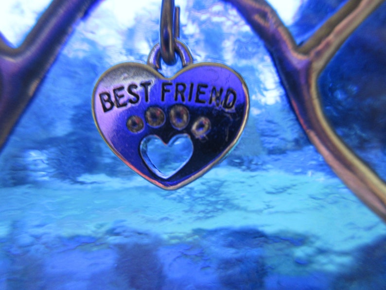 Best Friend Paw Sun Catcher, Rainbow Bridge, puppy paw, friend, pet, animal, pet loss, gift, imagem 3
