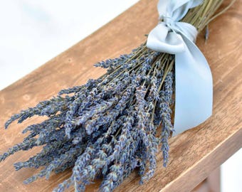 Lavanda francesa (Grosso) / Lavanda seca aromática, 85 g / Más de 100 tallos para manualidades, ramos y regalos