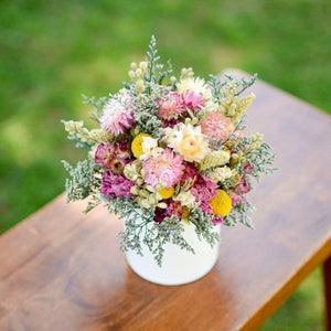 Spring wildflower arrangement, summer dried flowers, spring dried flowers, small arrangement, small centerpiece