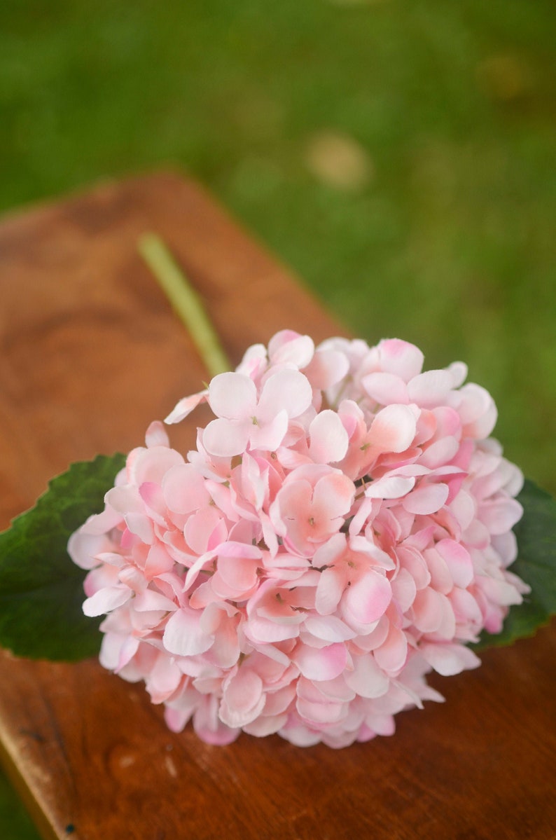 Light Pink silk hydrangea, pink hydrangea, spring flowers, silk hydrangeas, artificial hydrangeas, faux hydrangeas image 1