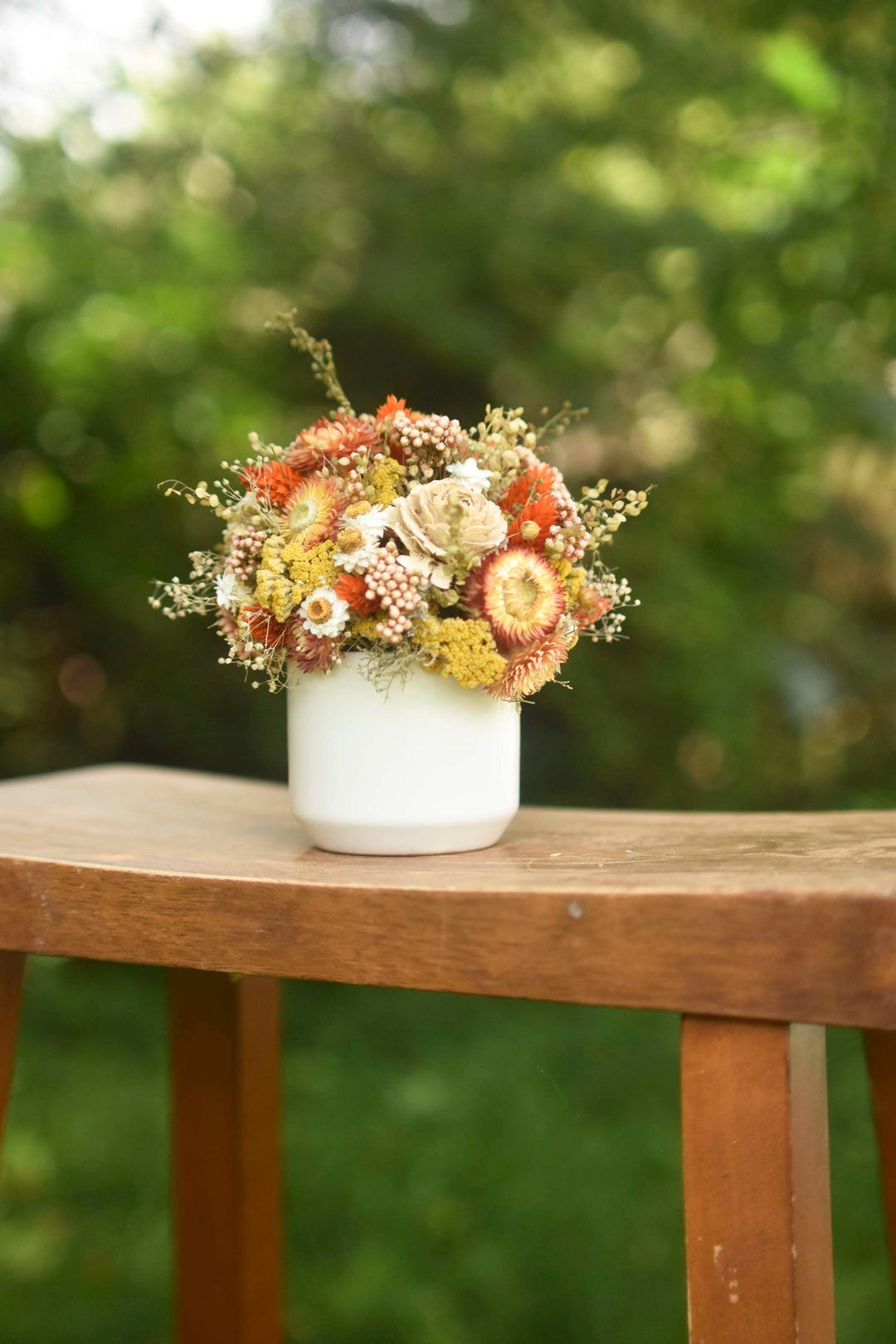 Sweet September Flowers Mini Floral Pot Housewarming Gift Dried Sweet September Flowers Mini Floral Pot Housewarming Gift Dried