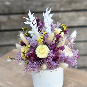 Spring lilacs floral pot, Mother's Day gift, dried flower bouquet, spring dried flowers, small arrangement, small centerpiece image 7