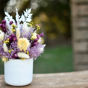 Spring lilacs floral pot, Mother's Day gift, dried flower bouquet, spring dried flowers, small arrangement, small centerpiece image 10