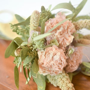Dried peony bunch Dried peonies for weddings dried flowers for vase dried peony bouquet rose substitute peonies pink peony image 10