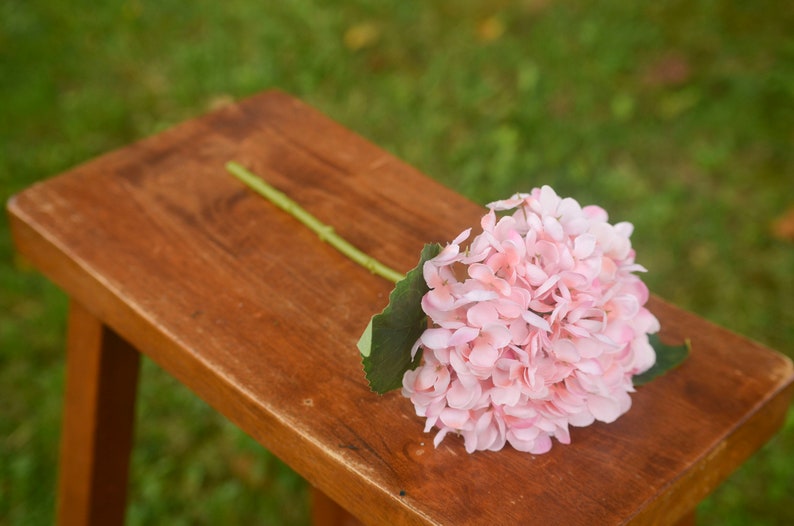 Light Pink silk hydrangea, pink hydrangea, spring flowers, silk hydrangeas, artificial hydrangeas, faux hydrangeas image 8