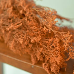 Preserved Orange Misty Caspia: Fall Wedding Decor