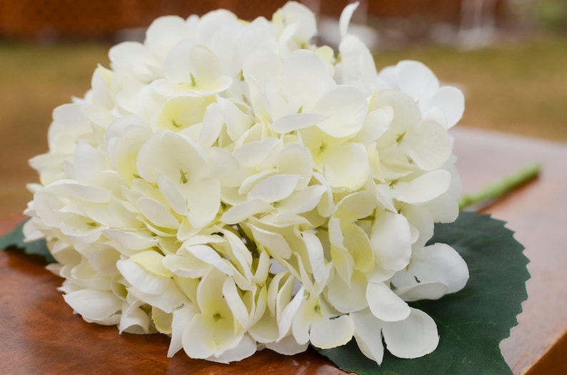 White Silk Hydrangea White Hydrangea Silk Hydrangeas Etsy