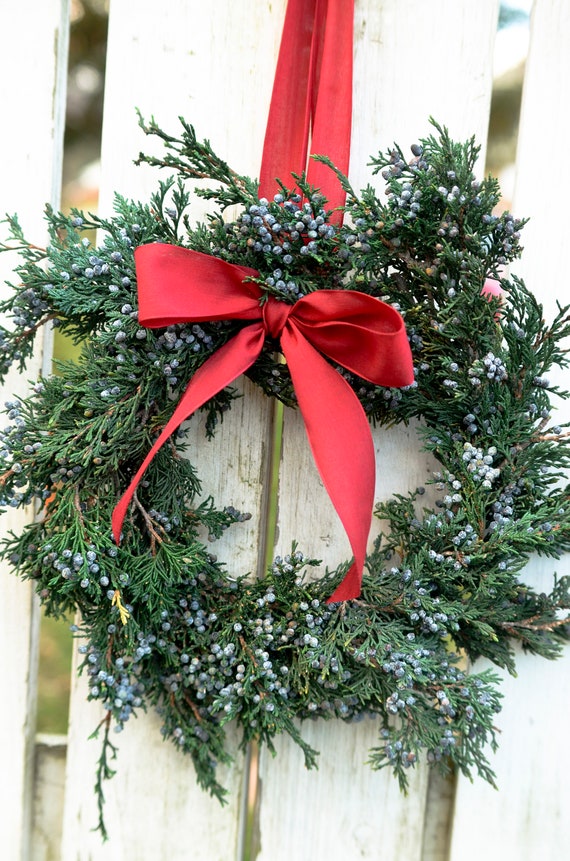 Fresh Boxwood Wreath For Window Or Door With White Bow, Farmhouse Wreath,  Rustic Wreath, Green Wreath, Small Mini Wreath, Wedding Wreath
