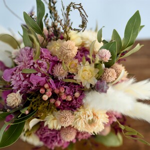 Small dried flower centerpiece, spring dried flower arrangement, spring dried flowers, small arrangement, small centerpiece image 5