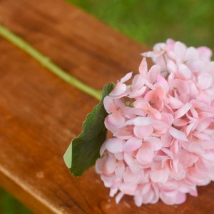 Light Pink silk hydrangea, pink hydrangea, spring flowers, silk hydrangeas, artificial hydrangeas, faux hydrangeas image 3