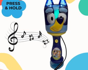 Switch Adapted Bluey Musical Light Up Bubble Blower Wand