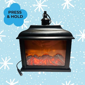Switch Adapted Faux Fireplace Lantern