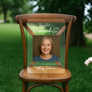 Wedding Sign Reserved Memorial Sign Reserved Seat Sign for Loved One Wedding Decor Wedding Decoration Wedding Chair Sign Wedding Lost Family