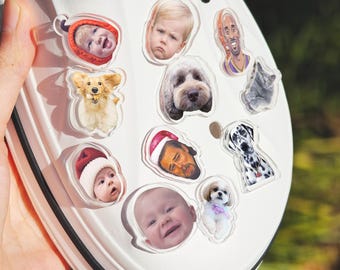 Custom Acrylic Pet Clog Charms, Die Cut Acrylic Shoe Charm, Personalized Pet Portrait Charm, Custom Pet Photo Shoe Accessory
