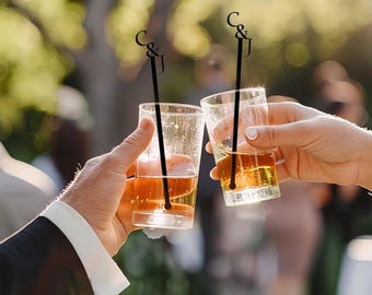 Gepersonaliseerde roerstaafjes Aangepaste cocktailroerstaafjes voor bruiloften, evenementen en evenementen Elegante baraccessoires Cadeau voor bruid bruidegom gasten