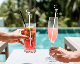 Aangepaste naam roerstaafjes gepersonaliseerde cocktailroerstaafjes bruiloft bar decor elegante drinkgerei cadeau voor koppels bruidsmeisjes gasten