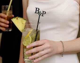 Aangepaste roerstaafjes Gepersonaliseerde naam Cocktailroerstaafjes voor bruiloften Verlovingen Feesten Elegante bardecoratie Cadeau voor gasten en vrienden