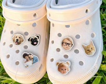 Custom Pet Acrylic Clog Charms, Die Cut Acrylic Shoe Charm, Personalized Pet Photo Charm, Custom Pet Image, Pet Lover Gift