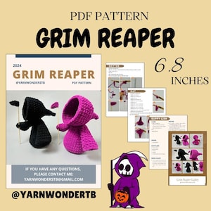 DIY death amigurumi – crochet pattern for handmade gifts