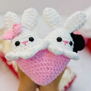 Heart Rabbit Amigurumi Crochet Pattern: Valentine&#39;s Day Bunny (PDF Pattern)