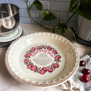 Vintage Royal China by Jeanette Cherry Pie Plate