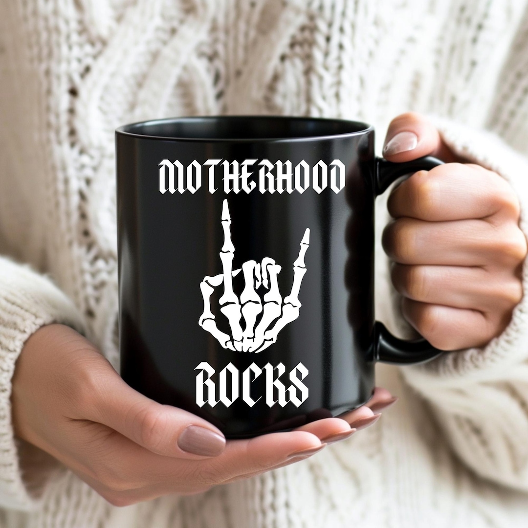 That Rocks Mug Motherhood Rocks Mug: Funny Skeleton Mom Coffee Cup - Etsy