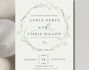 Simple Wedding Invitation Template