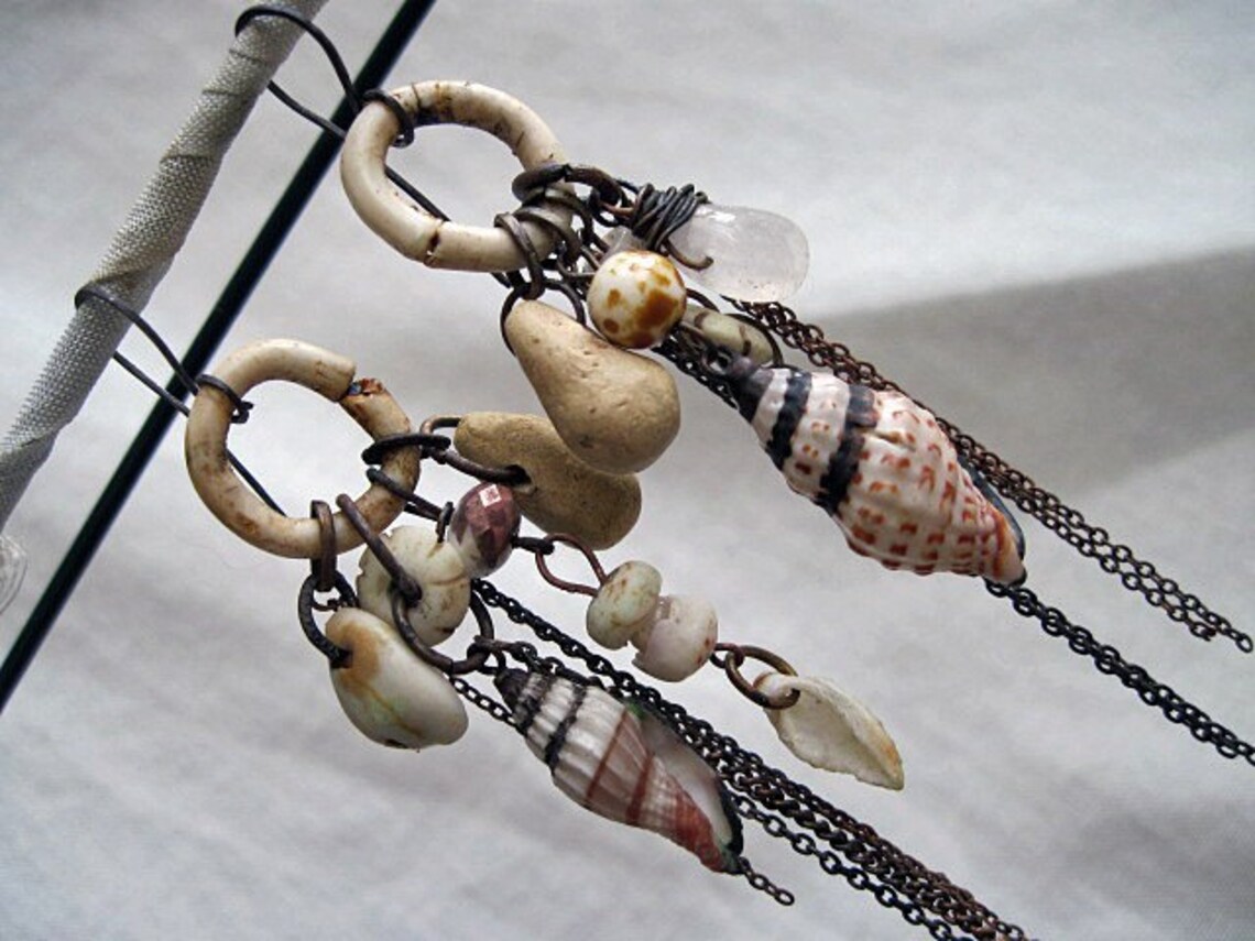 Silver Bells and Cockle Shells. Victorian Tribal Earrings. Etsy