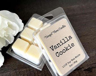 Vanilla Cookie Soy Wax Melts: Strong Scented Home Fragrance (3oz)