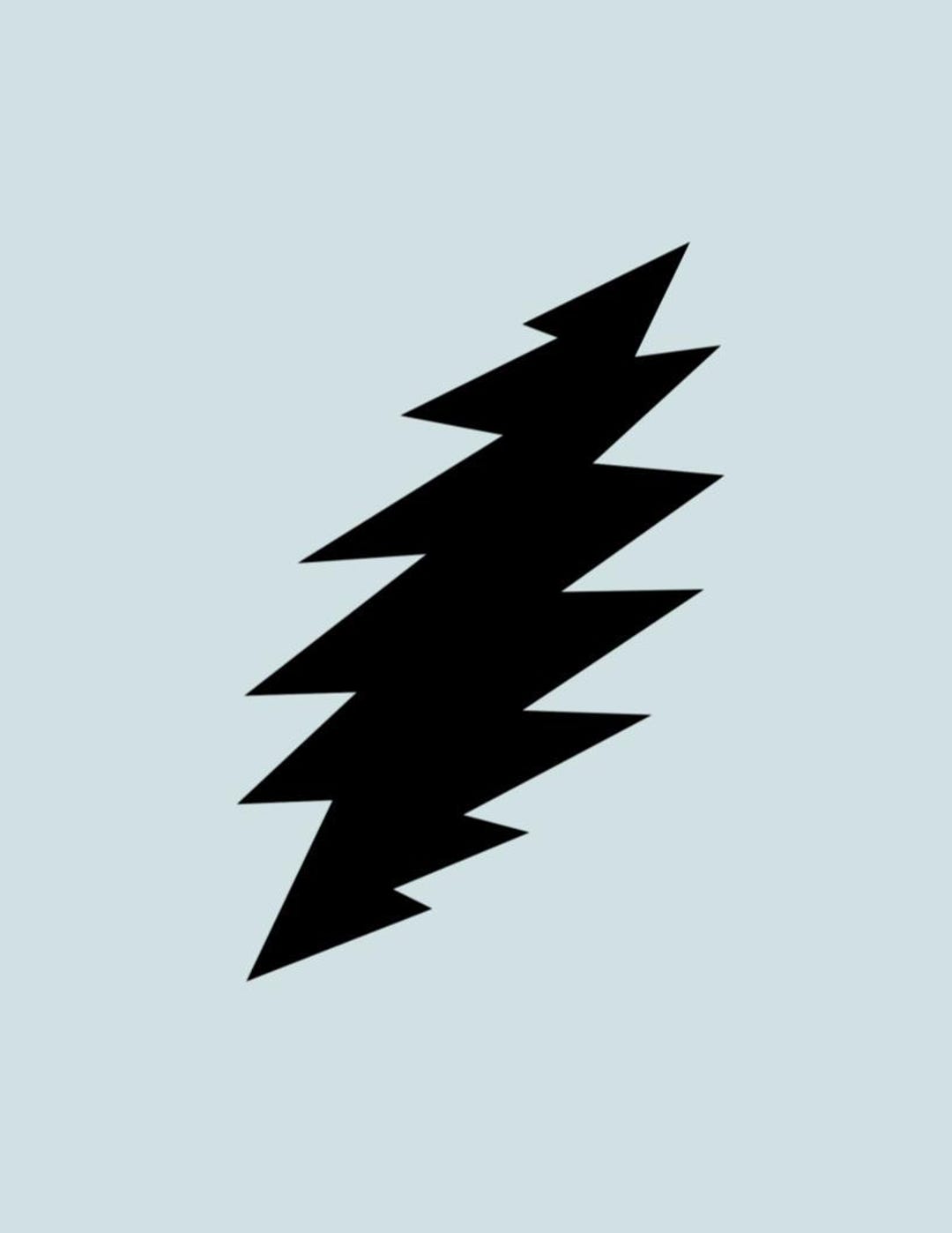 Grateful Dead Lightning Bolt SVG | Cricut Use | Digital File