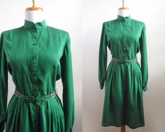 solid green dress